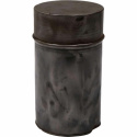 Vintage Eimer aus Metall mit Deckel