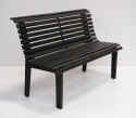 Bank mit Rippen Vintage - Svart