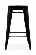 Hocker \'Montmartre\' 65cm - Schwarz 