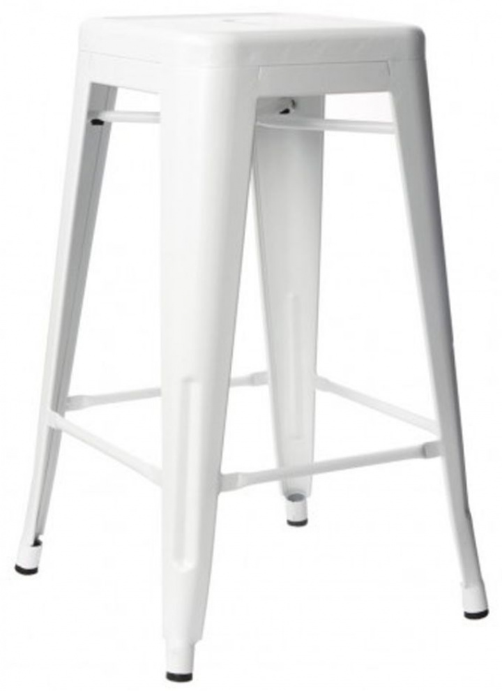 Hocker 'Montmartre' 65cm - Weiß