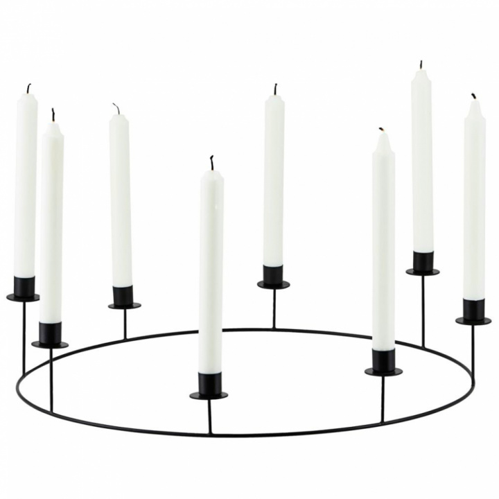 Kerzenstnder Ring - Schwarz in der Gruppe DEKORATION / Dekoration bei Reforma (SP0861)