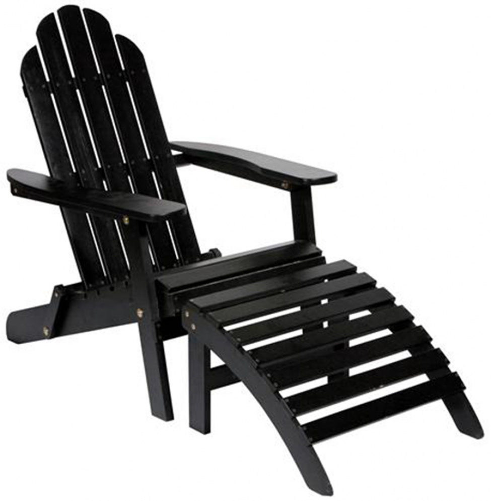 Liegestuhl \'Lounge\' - Schwarz