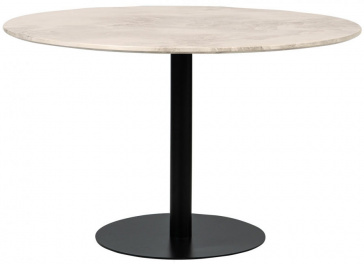 Esstisch 'Marbleous' - Ø120 Vit | Esstisch - Tische - MÖBEL