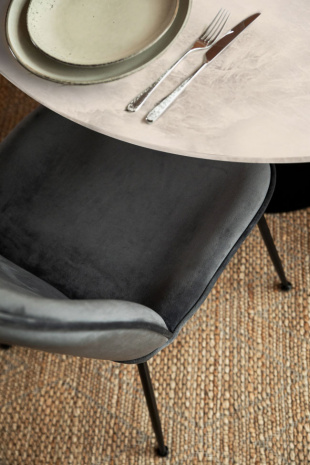 Esstisch 'Marbleous' - Ø120 Vit | Esstisch - Tische - MÖBEL