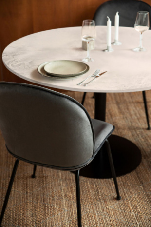 Esstisch 'Marbleous' - Ø120 Vit | Esstisch - Tische - MÖBEL