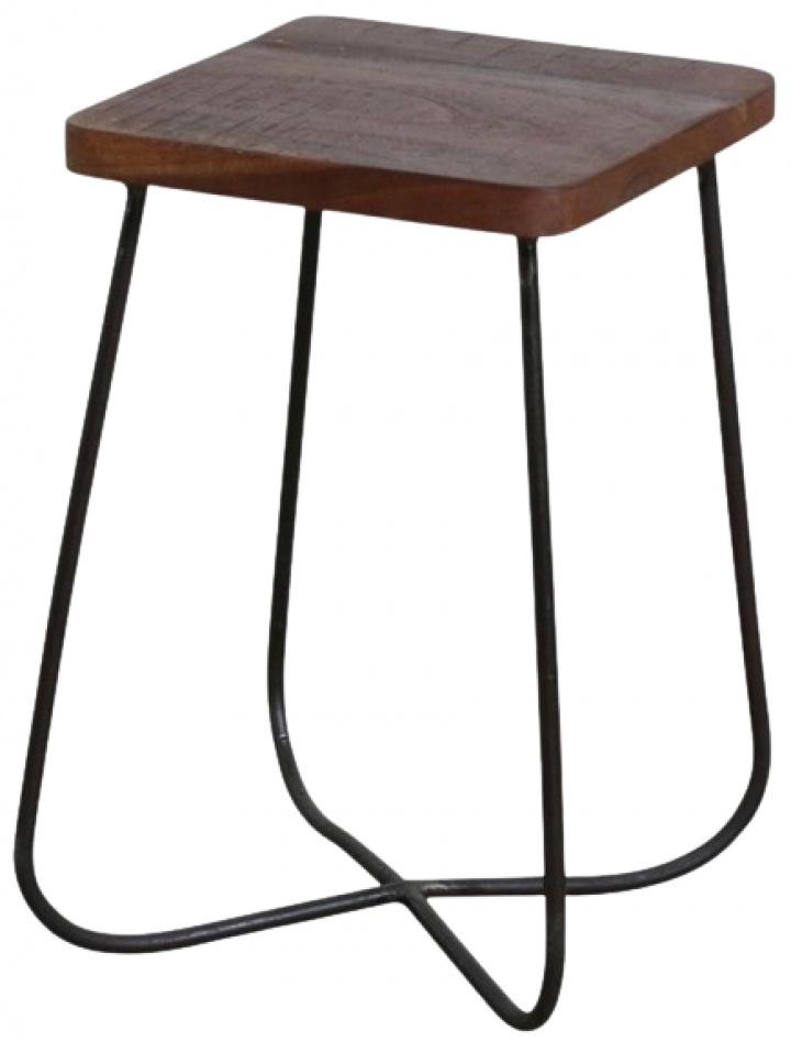 Hocker \'Industrial\' - Holz 46 cm in der Gruppe RESPONSIBLE / Hocker & Barhocker bei Reforma (STFW00312)