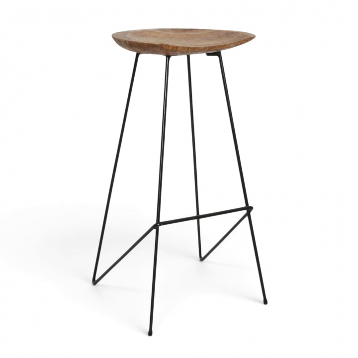 Hocker 'Teak' 77cm - Natur