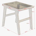 Hocker \'Rattan nova\' - Holz