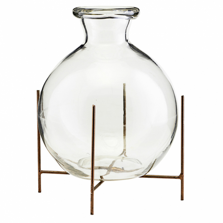 Vas 'Lana' - Messing / Glas (L)