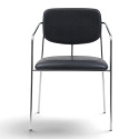 Sessel \'Ebba\' - Schwarz/Silber