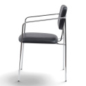 Sessel \'Ebba\' - Schwarz/Silber
