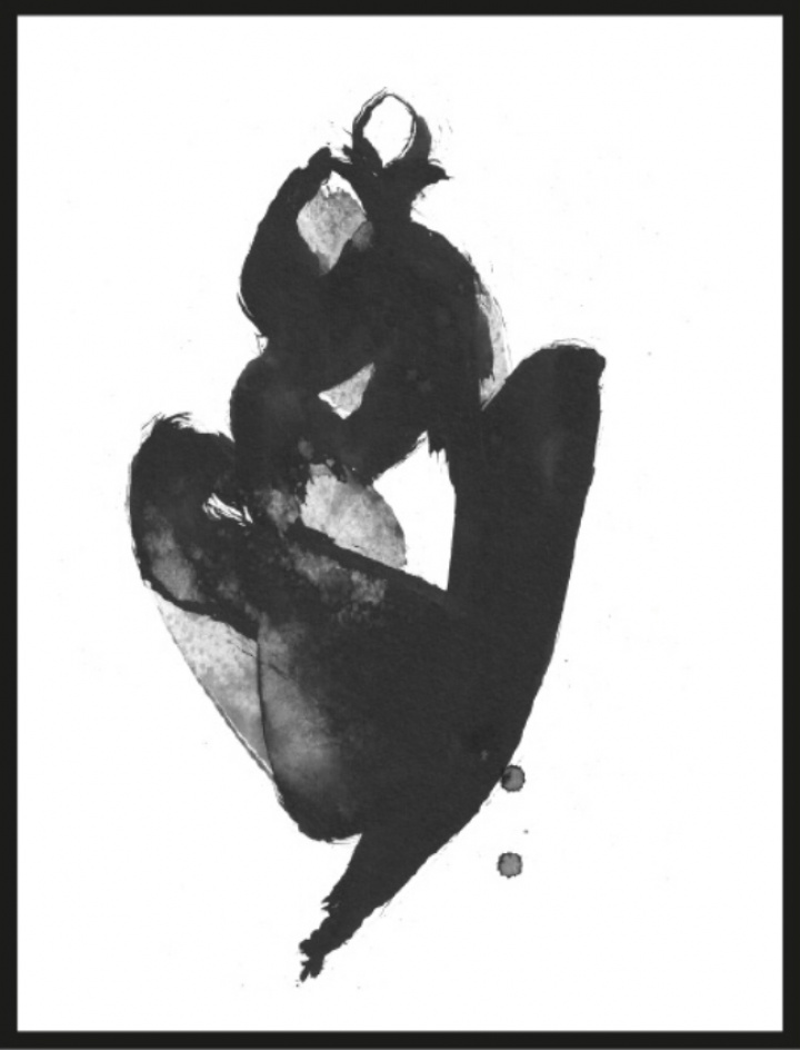 Plakat - Sitzende Frau lll