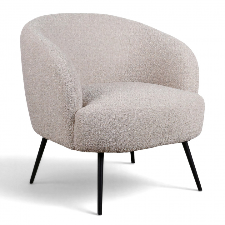 Sessel 'Capri' - Beige/Bouclé