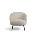 Sessel \'Capri\' - Weiß/Bouclé