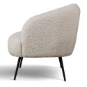 Sessel \'Capri\' - Weiß/Bouclé