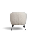 Sessel \'Capri\' - Weiß/Bouclé