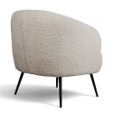 Sessel \'Capri\' - Weiß/Bouclé