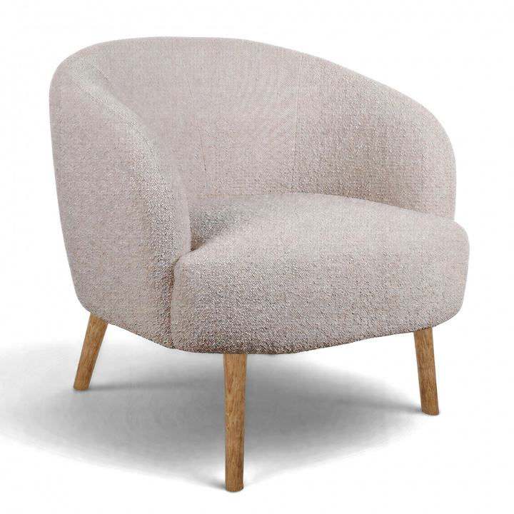 Sessel 'Capri' holzbein - Beige