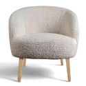 Sessel \'Capri\' holzbein - Weiß