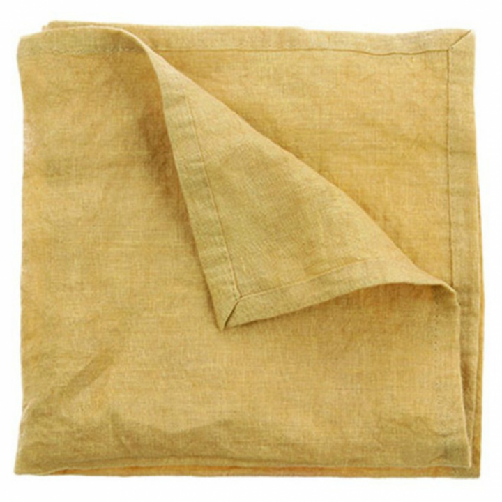 Leinenservietten 2 Stück - Gelb - HK Living