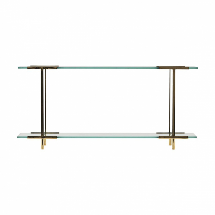 Wandregal 'Pure' - Glas / Messing - Hausarzt