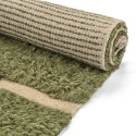 Rya Teppich \'Kiberg Handwoven Wool\' - Grün