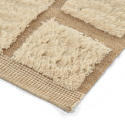 Rya Teppich \'Leknes handgewebte Wolle\' - Beige