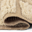 Rya Teppich \'Leknes handgewebte Wolle\' - Beige
