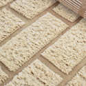 Rya Teppich \'Leknes handgewebte Wolle\' - Beige