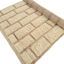 Rya Teppich \'Leknes handgewebte Wolle\' - Beige