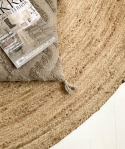 Runder Teppich \'Flätan\' 200cm - Jute