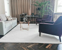 Wollteppich \'Hamilton\' 70x200cm - Weiß