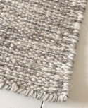 Wollteppich \'Dhurry\' 60x120cm – Grau
