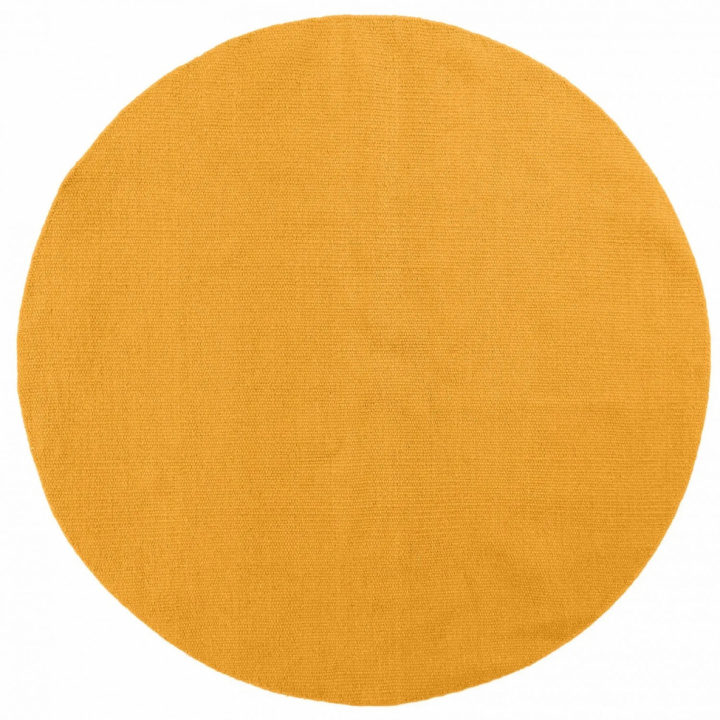 Runder Teppich \'Hamilton\' 160cm - Saffron in der Gruppe Einrichtung / Teppiche / Wollteppiche bei Reforma (V10167823)