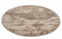 Runder Teppich \'Aranga Super Soft Fur\' 120cm – Braun