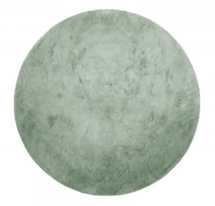 Runder Teppich \'Aranga Super Soft Fur\' 160cm – Grün in der Gruppe Einrichtung / Teppiche / Kurzflor Teppiche bei Reforma (V10185037)