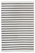 Baumwollteppich \'Helle\' 200x290cm - Weiß/Schwarz