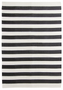 Baumwollteppich \'Nilo\' 160x230cm - Weiß/Schwarz