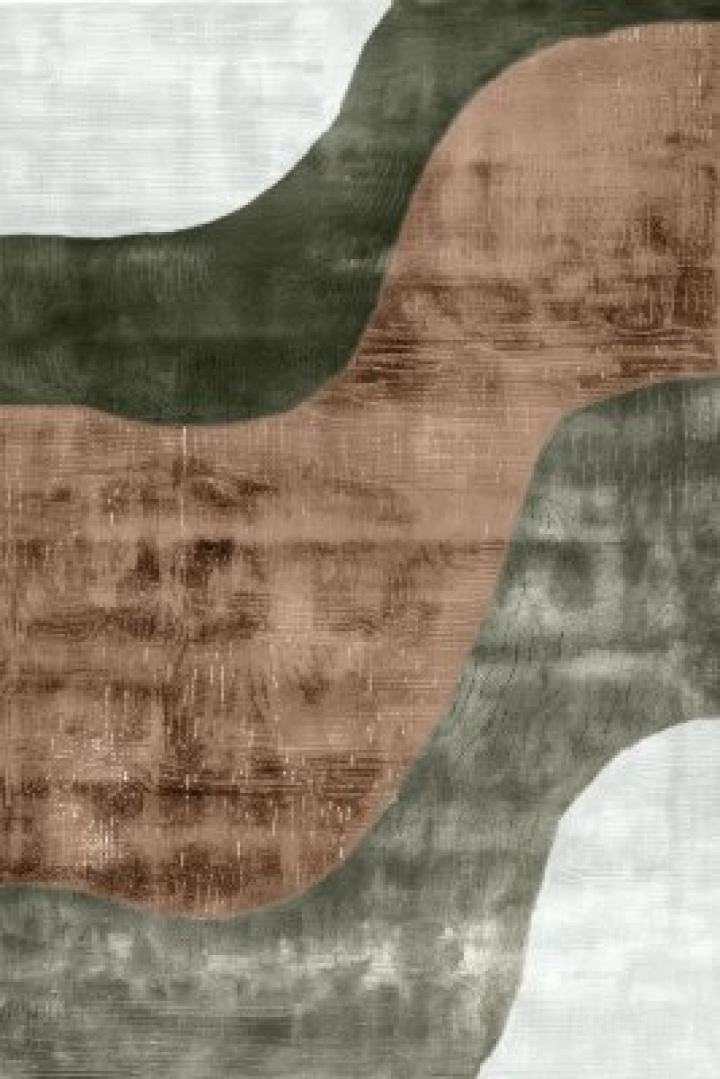 Wilton-Teppich \'Barcelona\' 200x280cm – Braun/Hellgrün in der Gruppe Einrichtung / Teppiche / Gewebte Teppiche bei Reforma (V10197012)