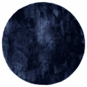 Runder Teppich \'Aranga Super Soft\' 120cm - Dunkelblau