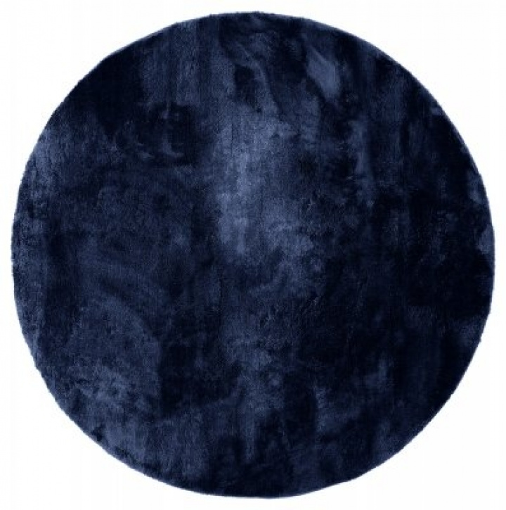 Runder Teppich \'Aranga Super Soft\' 160cm - Dunkelblau in der Gruppe Einrichtung / Teppiche / Kurzflor Teppiche bei Reforma (V10197691)