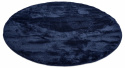 Runder Teppich \'Aranga Super Soft\' 160cm - Dunkelblau