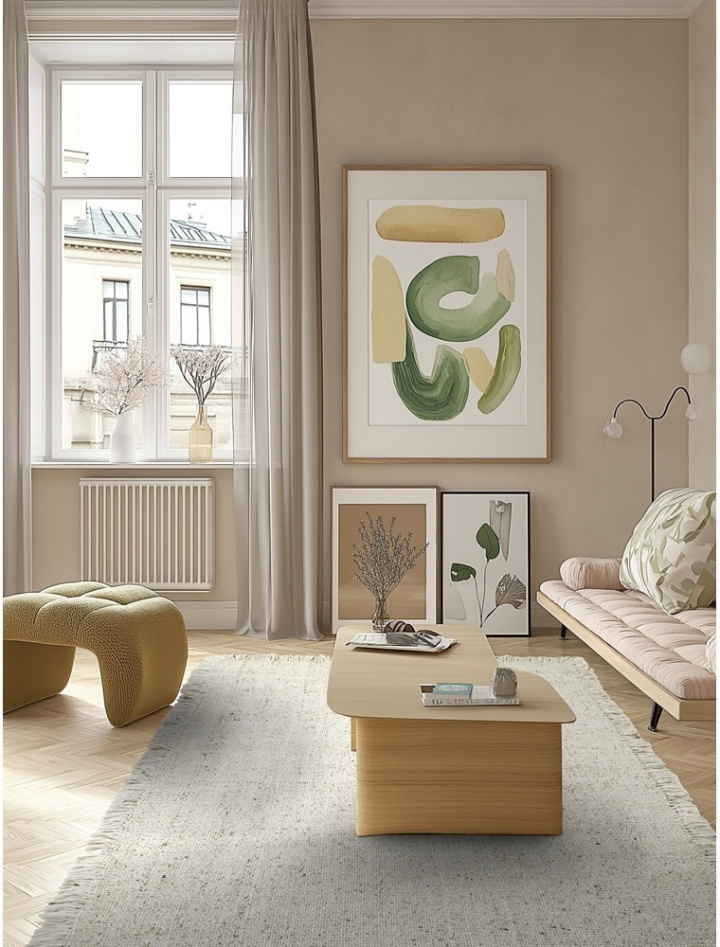 Wollteppich \'Dalita\' - Beige in der Gruppe Teppiche / Wollteppiche bei Reforma (V10198)