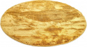 Runder Teppich \'Aranga Super Soft\' 200cm – Gelb