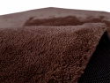 Runder Teppich \'Aranga Super Soft\' 120cm – Dunkelbraun