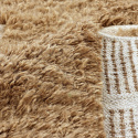 Rya Teppich \'Kiberg Handgewebte Wolle\' - Beige