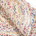 Runder Teppich \'Flätan\' 200cm - Weiß/Multi