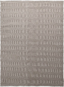 Wollteppich \'Larkana\' - Braun/Weiß