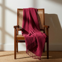 Karostoff \'Samantha\' 130x170cm - Dunkelrot