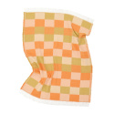 Karostoff \'Audrey Check\' 130 x 170 cm – Beige/Gelb/Orange